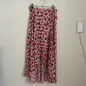 Zara floral wrap skirt